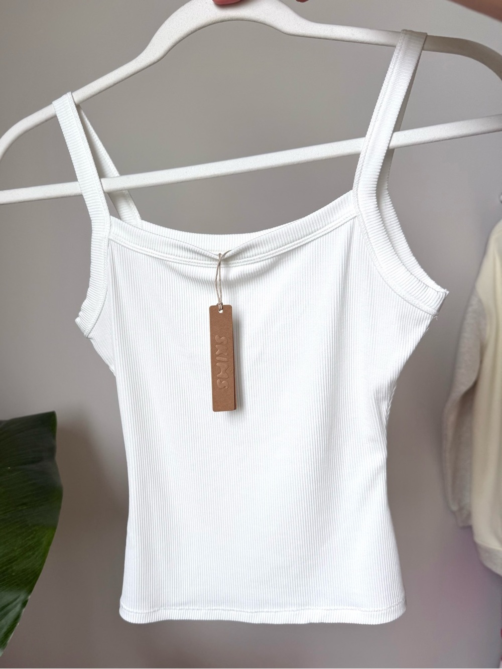 NWT SKIMS Soft Lounge Scoop Neck Tank Top Marble XS